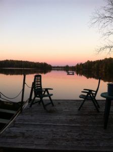 Une magnifique vue de la terrasse de Sylvie.