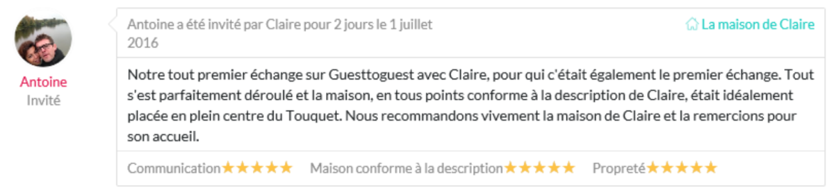 premier échange de maison