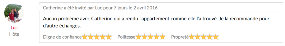 premier échange de maison