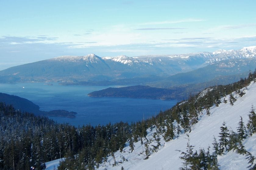 Cypress Mountain et la vue de l'océan Pacifique