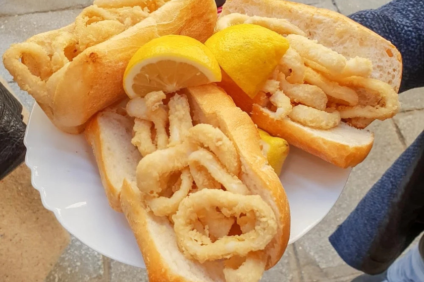 Que faire à Madrid Sandwich aux calamars